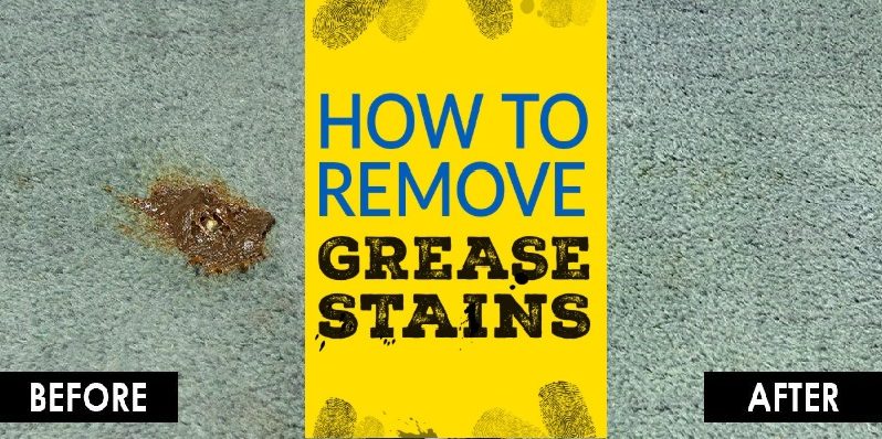 How To Remove Grease Stains From Carpet & Upholstery-