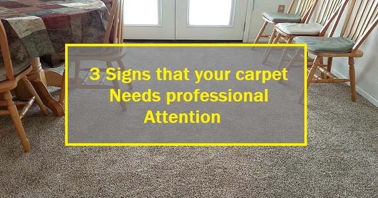 3 Signs that your carpet needs professional attention